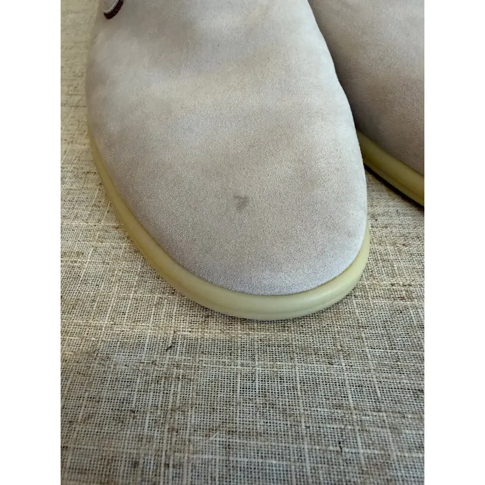 Loro Piana Venice Walk Suede Loafers Men's Size 39 Very Good Condition